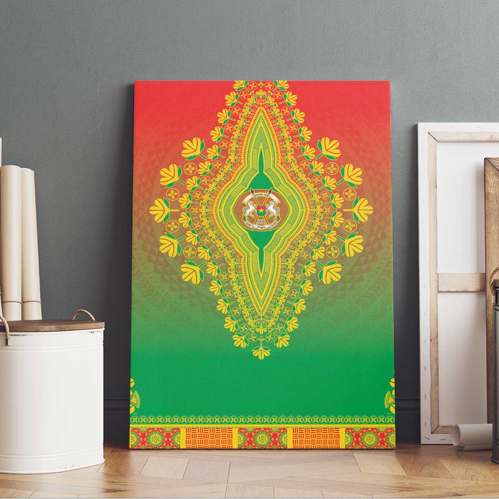 Burkina Faso African Dashiki Canvas Wall Art - Wonder Print Shop