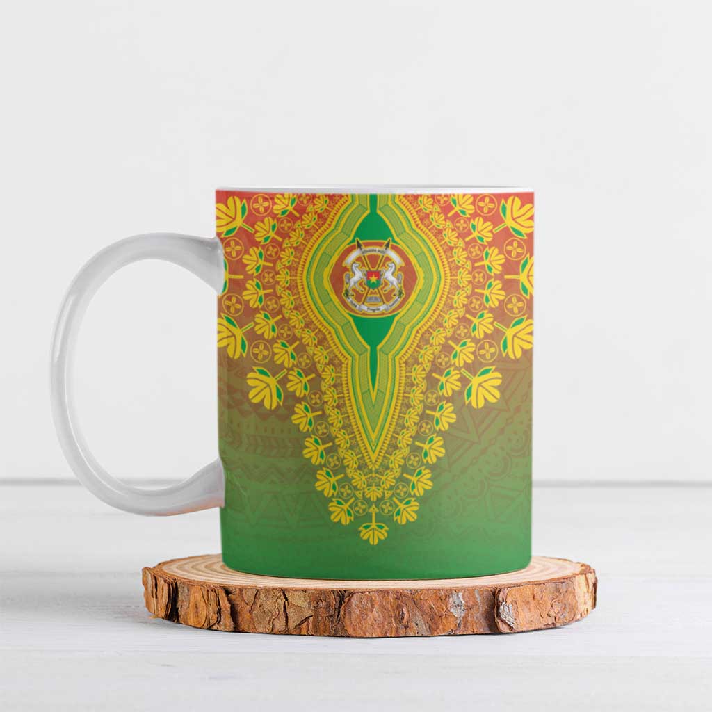 Personalized Burkina Faso African Dashiki Ceramic Mug - Wonder Print Shop
