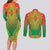 Personalized Burkina Faso African Dashiki Couples Matching Long Sleeve Bodycon Dress and Long Sleeve Button Shirt - Wonder Print Shop