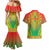 Personalized Burkina Faso African Dashiki Couples Matching Mermaid Dress and Hawaiian Shirt - Wonder Print Shop
