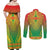 Personalized Burkina Faso African Dashiki Couples Matching Off Shoulder Maxi Dress and Long Sleeve Button Shirt - Wonder Print Shop