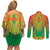 Personalized Burkina Faso African Dashiki Couples Matching Off Shoulder Short Dress and Long Sleeve Button Shirt - Wonder Print Shop