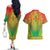 Personalized Burkina Faso African Dashiki Couples Matching Off The Shoulder Long Sleeve Dress and Hawaiian Shirt - Wonder Print Shop