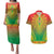 Personalized Burkina Faso African Dashiki Couples Matching Puletasi and Hawaiian Shirt - Wonder Print Shop
