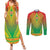 Personalized Burkina Faso African Dashiki Couples Matching Summer Maxi Dress and Long Sleeve Button Shirt - Wonder Print Shop