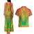 Personalized Burkina Faso African Dashiki Couples Matching Tank Maxi Dress and Hawaiian Shirt - Wonder Print Shop