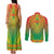 Personalized Burkina Faso African Dashiki Couples Matching Tank Maxi Dress and Long Sleeve Button Shirt - Wonder Print Shop