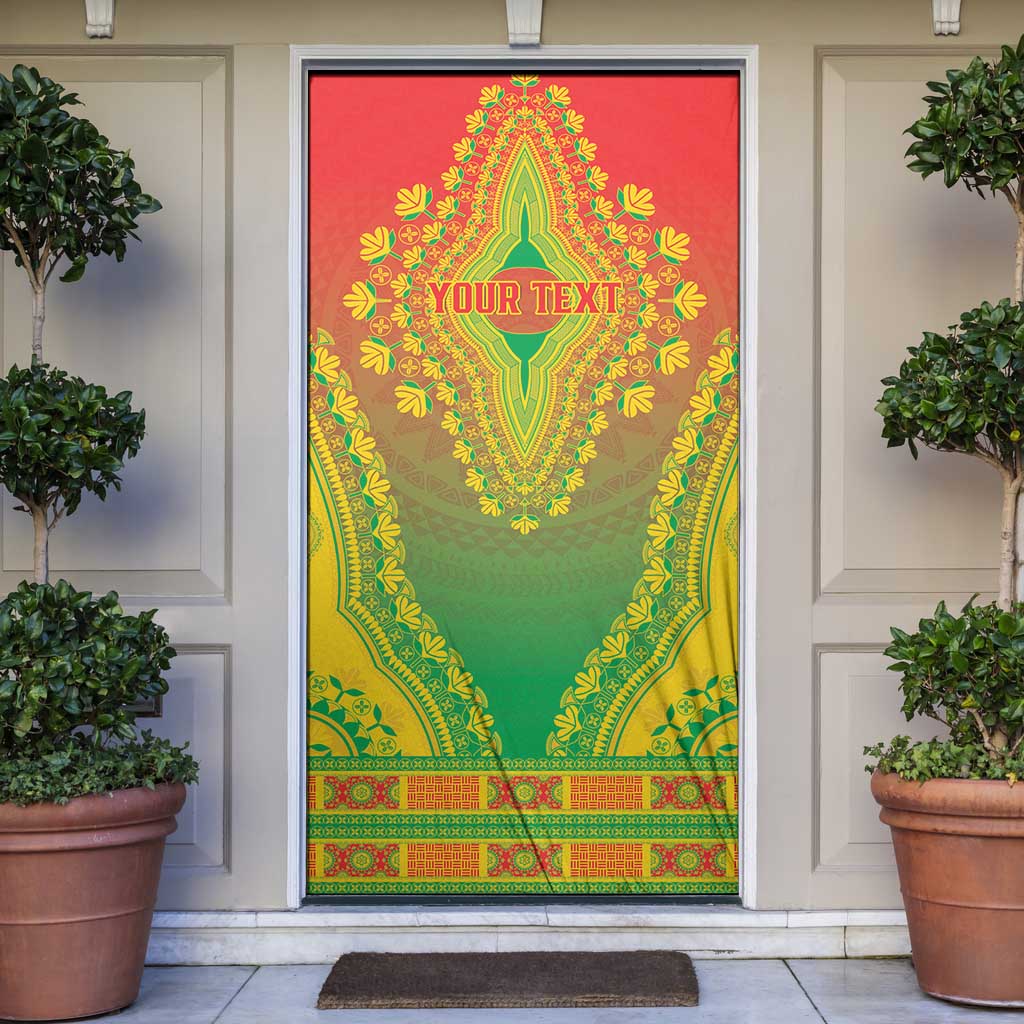 Personalized Burkina Faso African Dashiki Door Cover - Wonder Print Shop