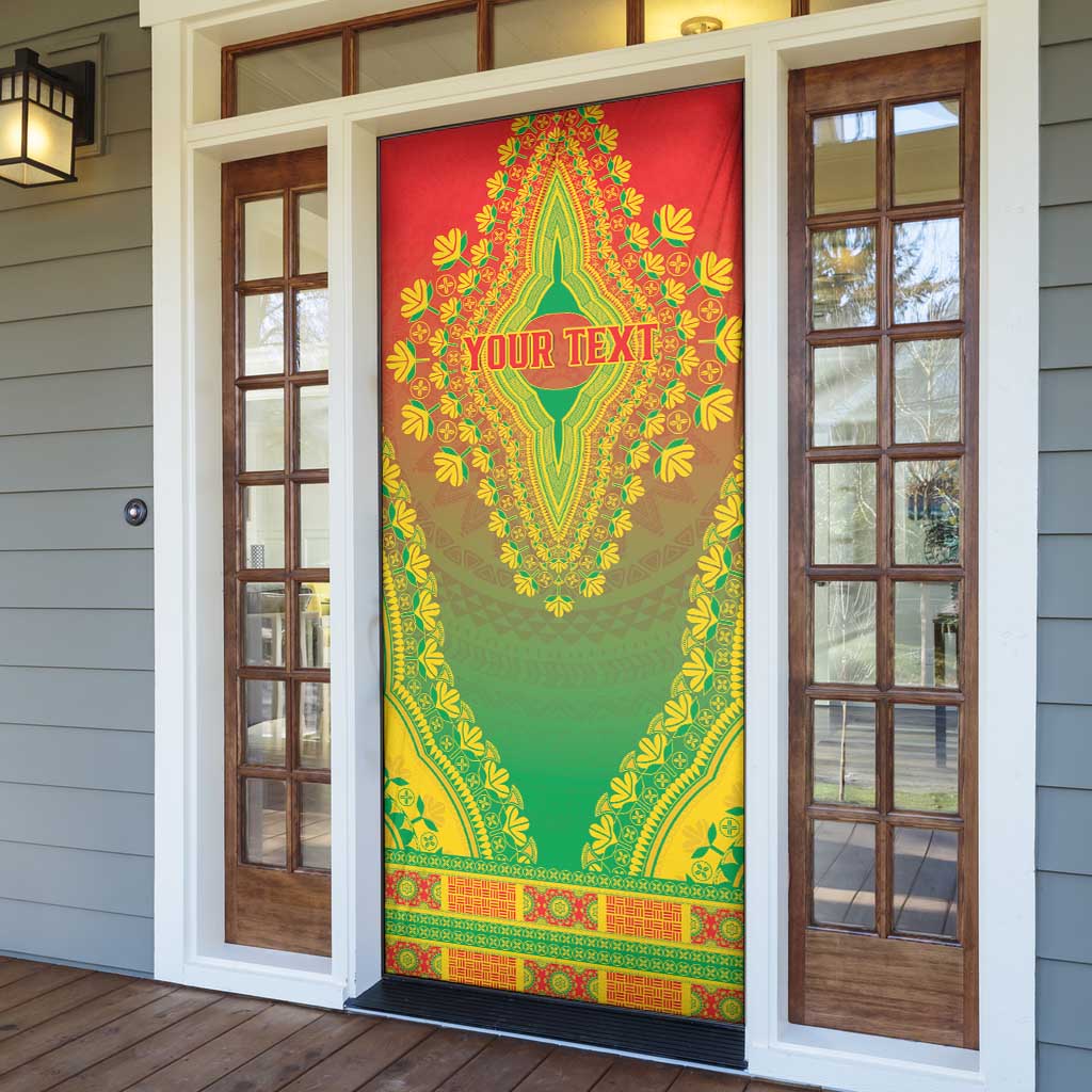 Personalized Burkina Faso African Dashiki Door Cover - Wonder Print Shop