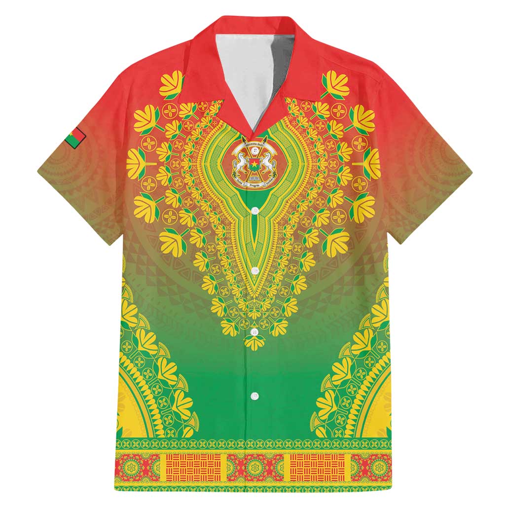 Personalized Burkina Faso African Dashiki Family Matching Mermaid Dress and Hawaiian Shirt - Wonder Print Shop