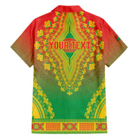 Personalized Burkina Faso African Dashiki Family Matching Off The Shoulder Long Sleeve Dress and Hawaiian Shirt - Wonder Print Shop