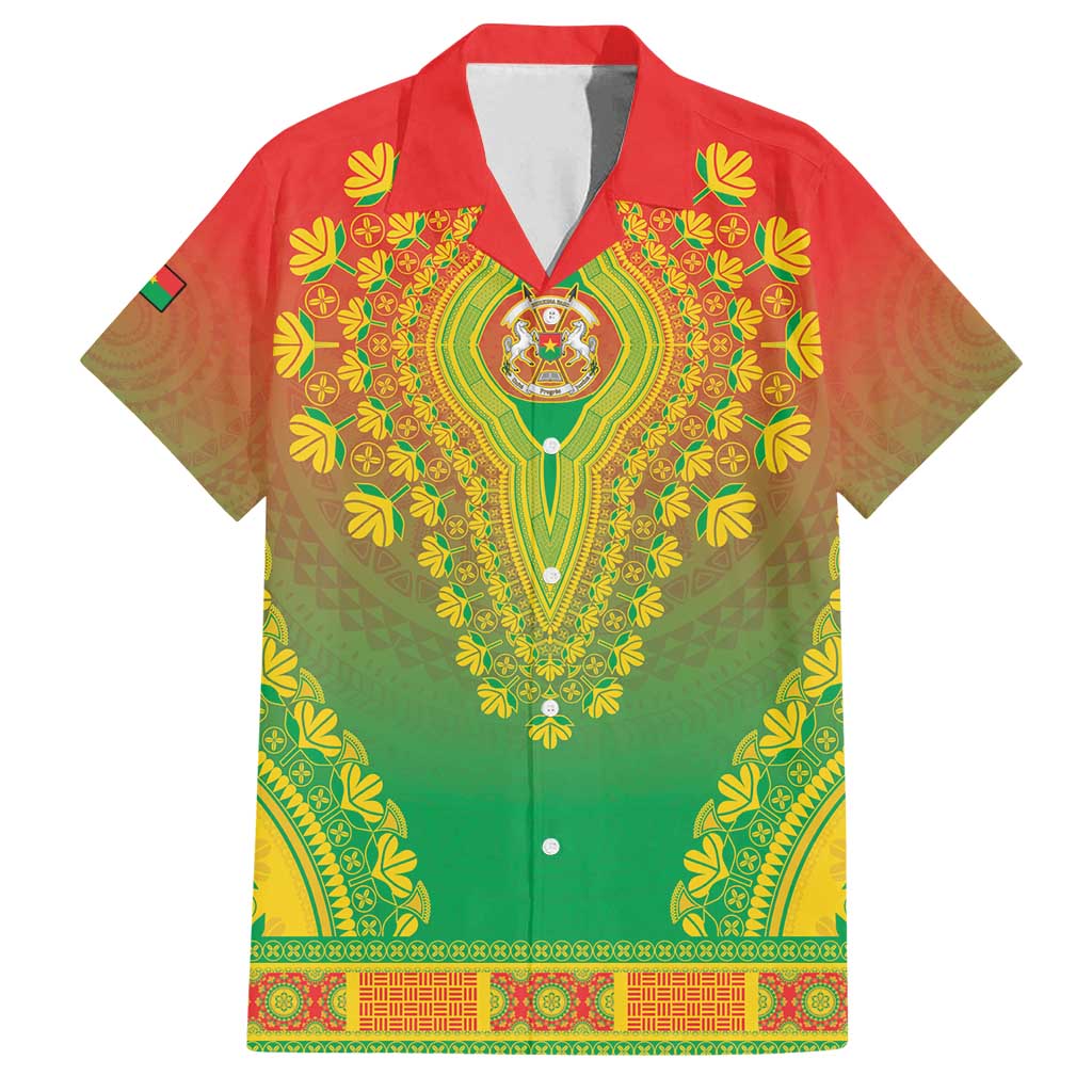 Personalized Burkina Faso African Dashiki Family Matching Puletasi and Hawaiian Shirt - Wonder Print Shop