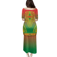 Personalized Burkina Faso African Dashiki Family Matching Puletasi and Hawaiian Shirt - Wonder Print Shop