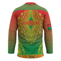 Personalized Burkina Faso African Dashiki Hockey Jersey - Wonder Print Shop