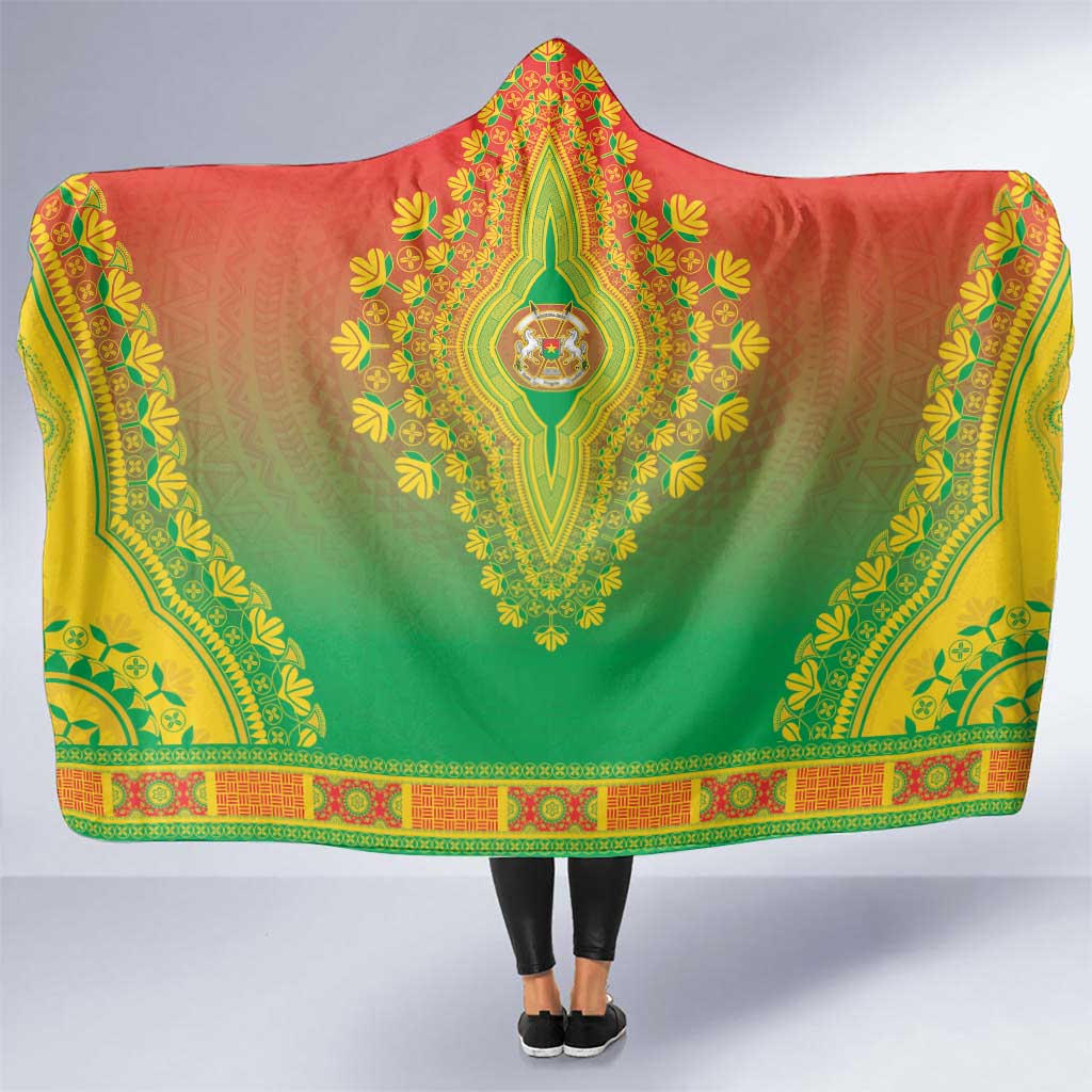 Burkina Faso African Dashiki Hooded Blanket - Wonder Print Shop