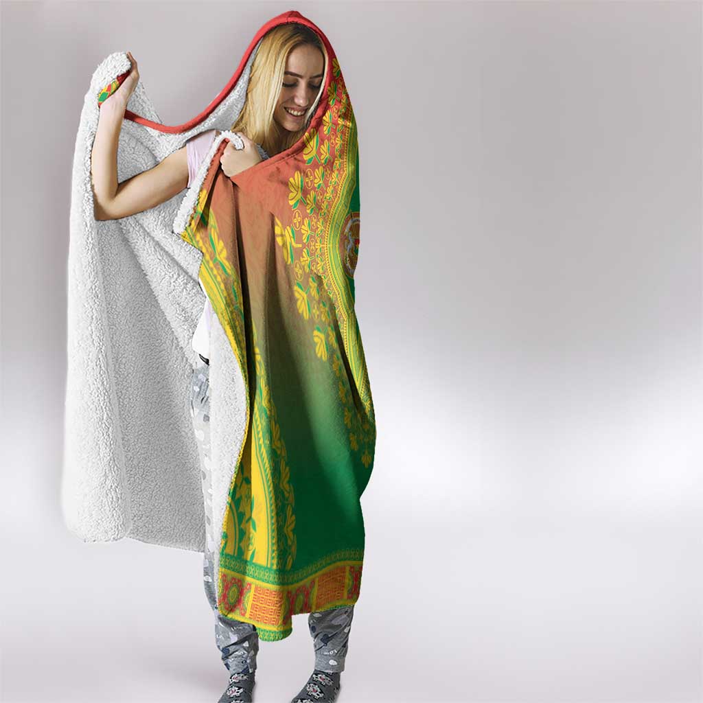 Burkina Faso African Dashiki Hooded Blanket - Wonder Print Shop