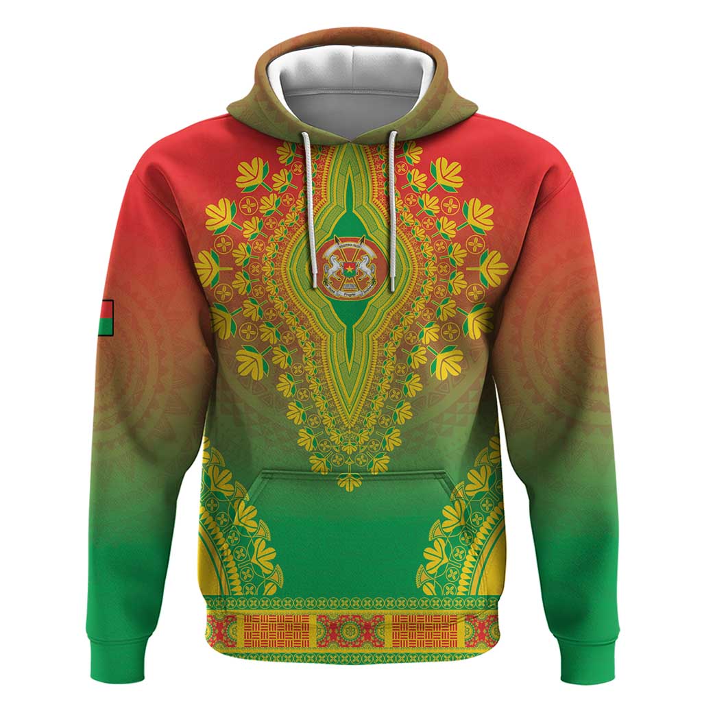 Personalized Burkina Faso African Dashiki Hoodie - Wonder Print Shop