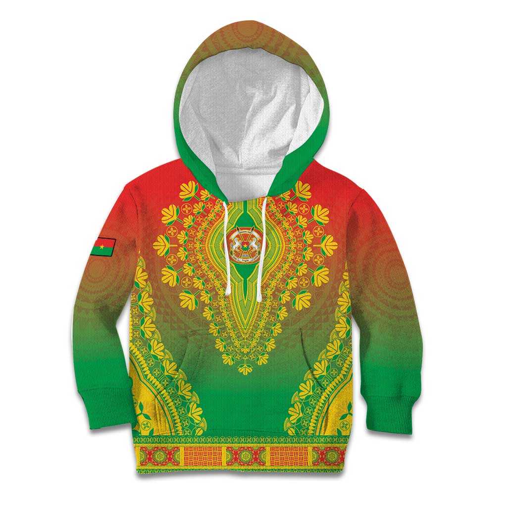 Personalized Burkina Faso African Dashiki Kid Hoodie - Wonder Print Shop