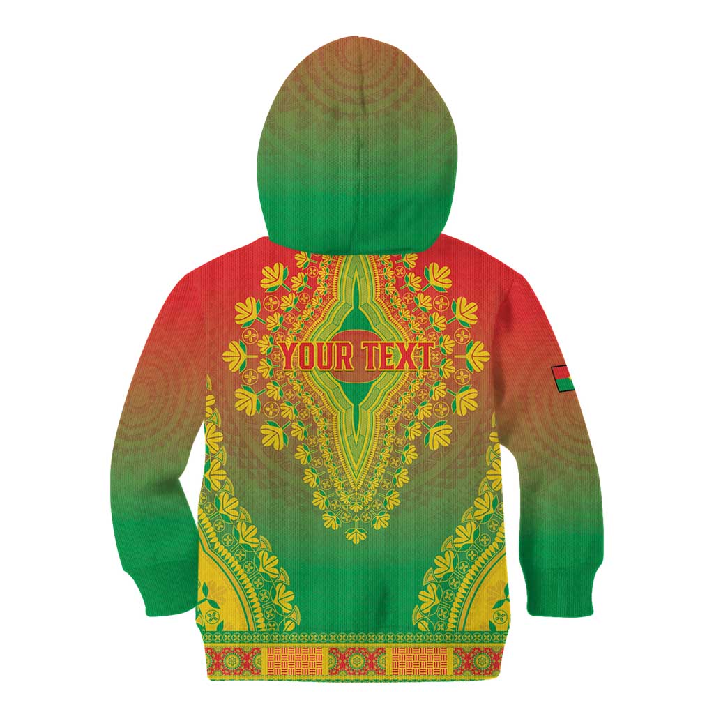 Personalized Burkina Faso African Dashiki Kid Hoodie - Wonder Print Shop