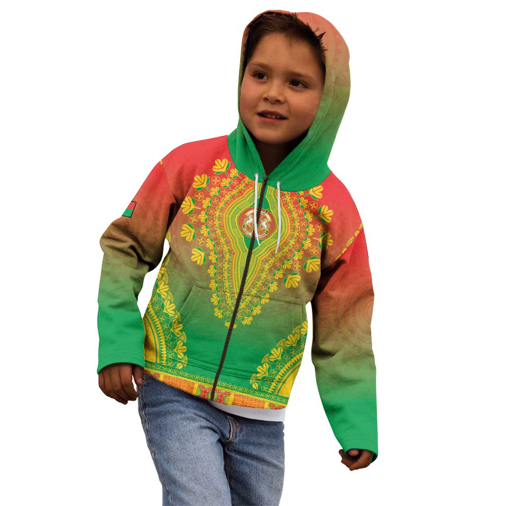 Personalized Burkina Faso African Dashiki Kid Hoodie - Wonder Print Shop