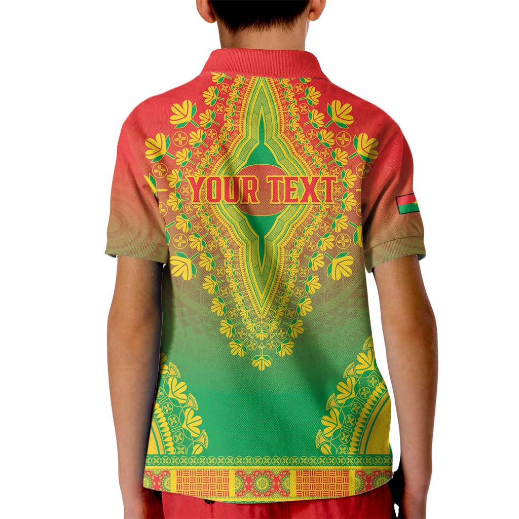 Personalized Burkina Faso African Dashiki Kid Polo Shirt - Wonder Print Shop