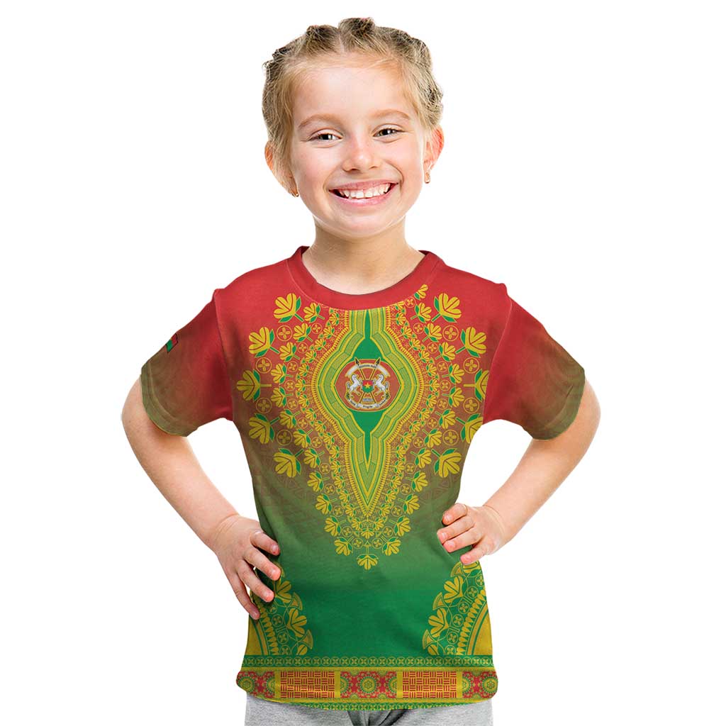 Personalized Burkina Faso African Dashiki Kid T Shirt - Wonder Print Shop