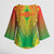Personalized Burkina Faso African Dashiki Kimono Sleeve Blouse - Wonder Print Shop