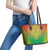 Burkina Faso African Dashiki Leather Tote Bag - Wonder Print Shop