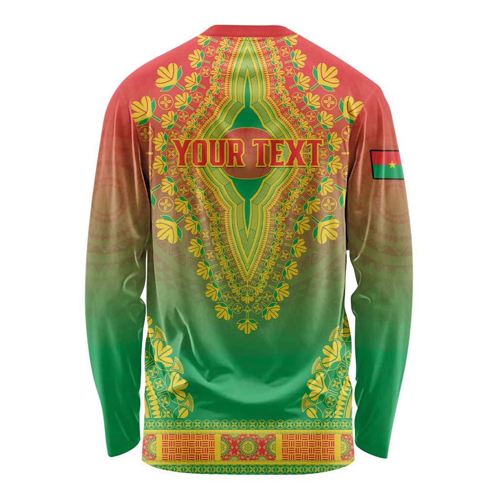 Personalized Burkina Faso African Dashiki Long Sleeve Shirt - Wonder Print Shop