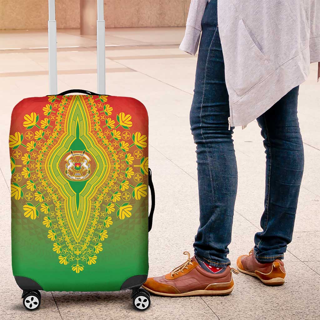 Burkina Faso African Dashiki Luggage Cover - Wonder Print Shop