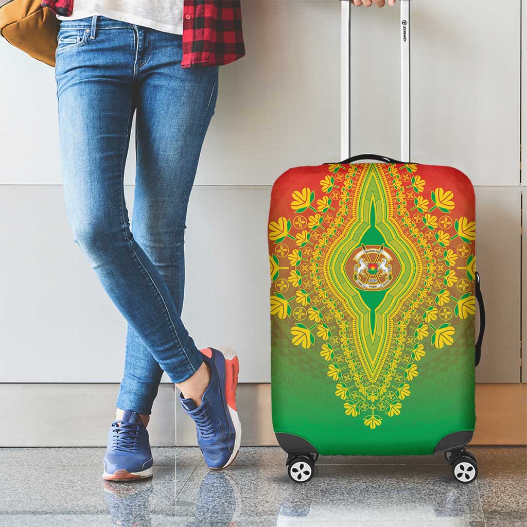Burkina Faso African Dashiki Luggage Cover - Wonder Print Shop