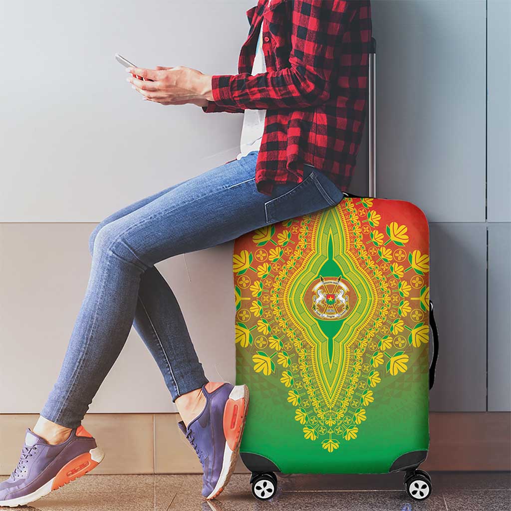 Burkina Faso African Dashiki Luggage Cover - Wonder Print Shop
