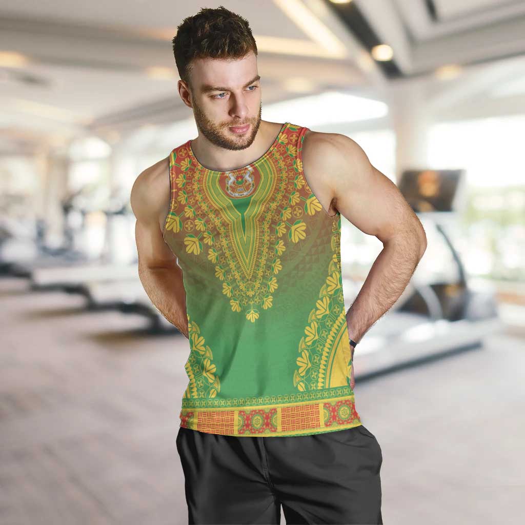 Personalized Burkina Faso African Dashiki Men Tank Top - Wonder Print Shop