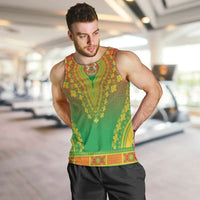 Personalized Burkina Faso African Dashiki Men Tank Top - Wonder Print Shop