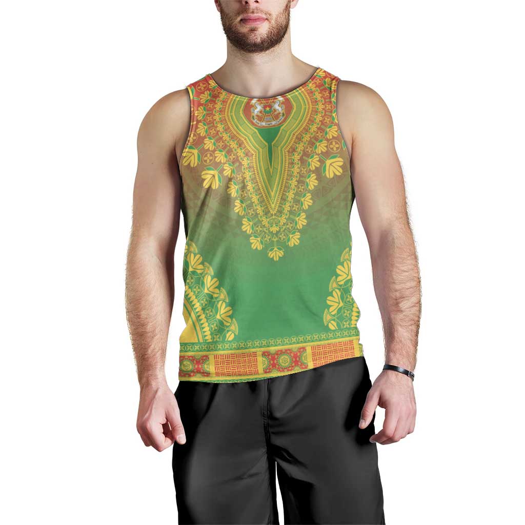 Personalized Burkina Faso African Dashiki Men Tank Top - Wonder Print Shop