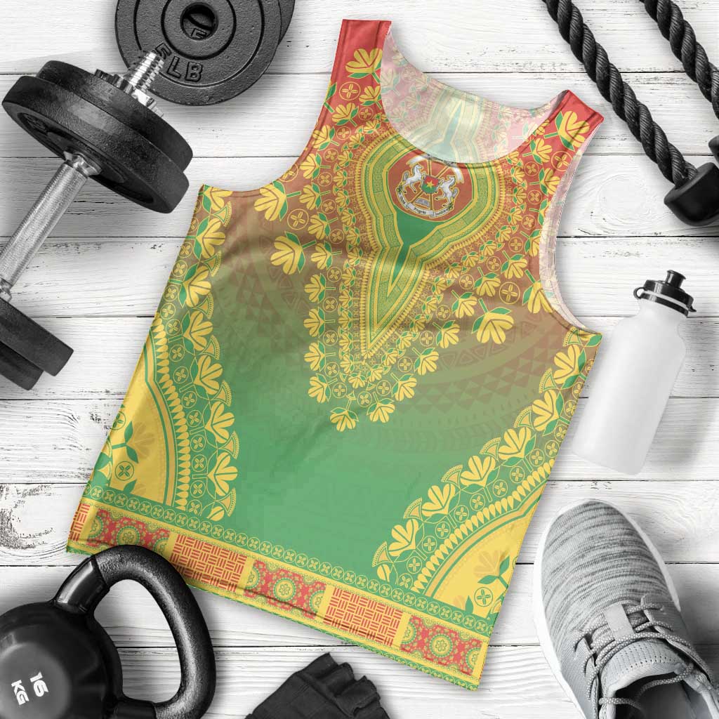 Personalized Burkina Faso African Dashiki Men Tank Top - Wonder Print Shop