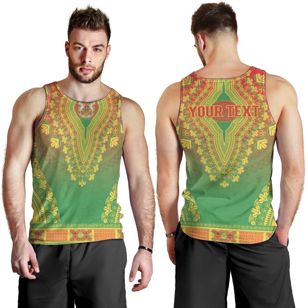 Personalized Burkina Faso African Dashiki Men Tank Top - Wonder Print Shop