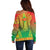 Personalized Burkina Faso African Dashiki Off Shoulder Sweater - Wonder Print Shop