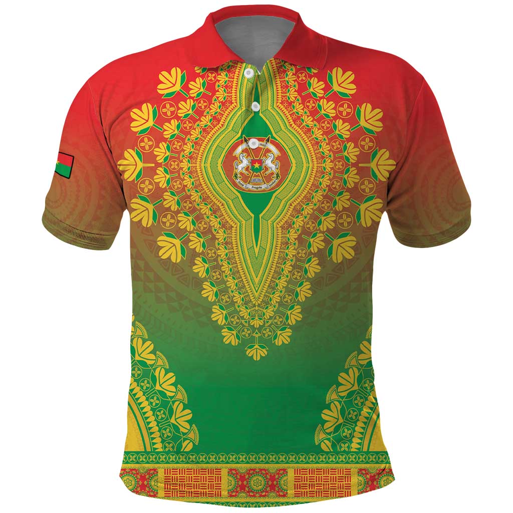Personalized Burkina Faso African Dashiki Polo Shirt - Wonder Print Shop