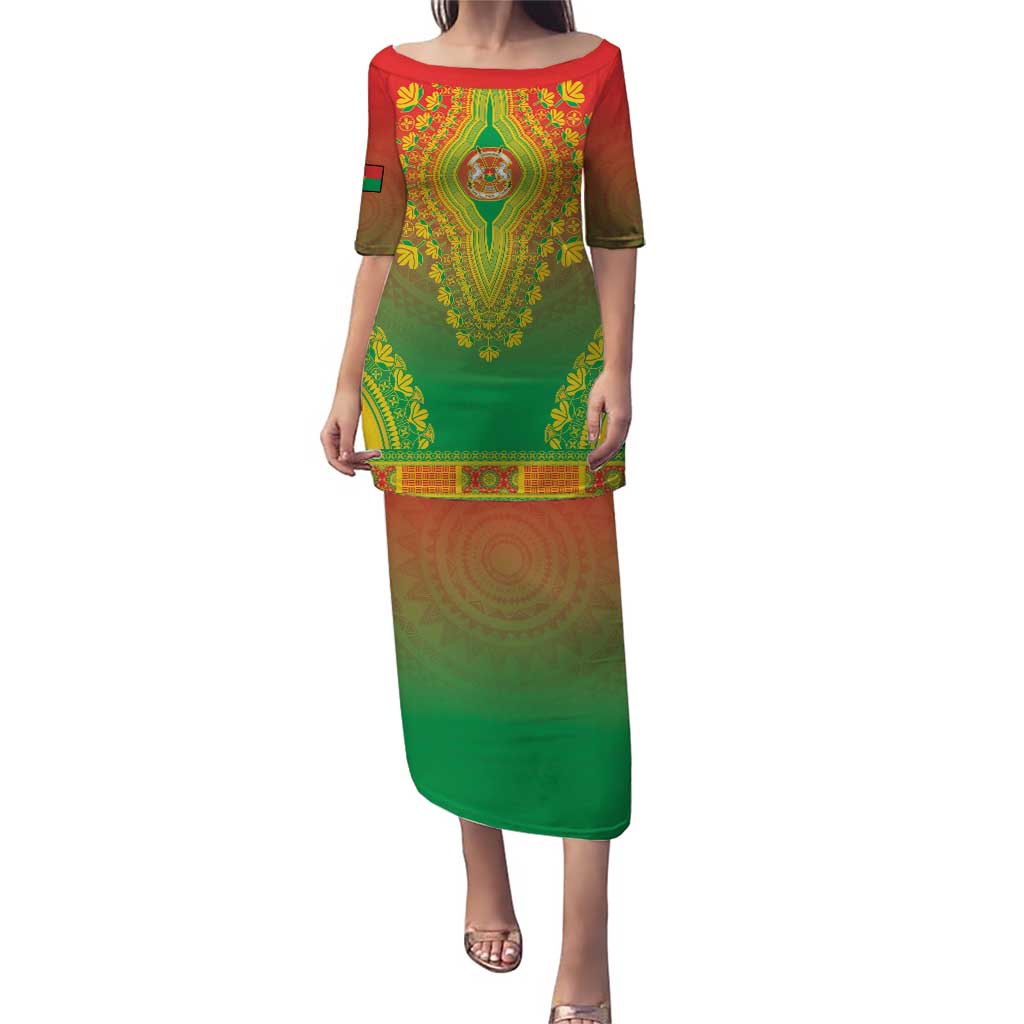 Personalized Burkina Faso African Dashiki Puletasi - Wonder Print Shop