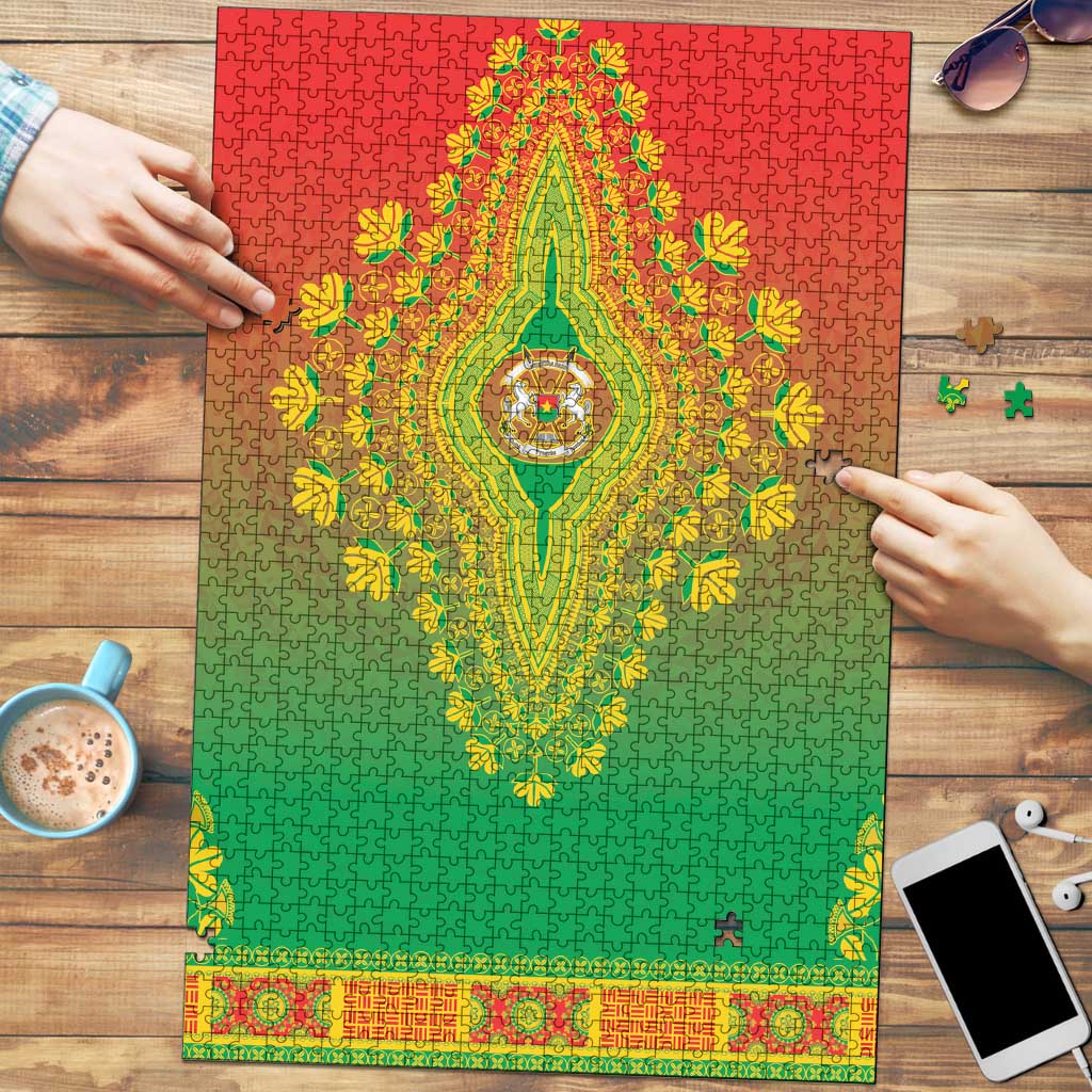 Burkina Faso African Dashiki Puzzle - Wonder Print Shop