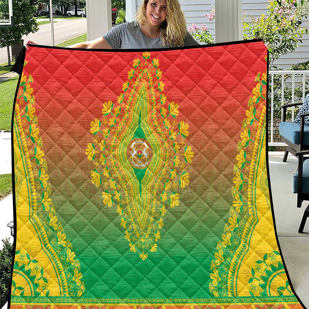 Burkina Faso African Dashiki Quilt - Wonder Print Shop