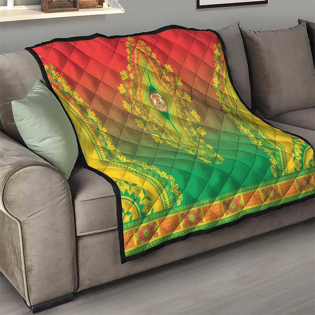 Burkina Faso African Dashiki Quilt - Wonder Print Shop