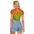 Personalized Burkina Faso African Dashiki Raglan Cropped T Shirt - Wonder Print Shop