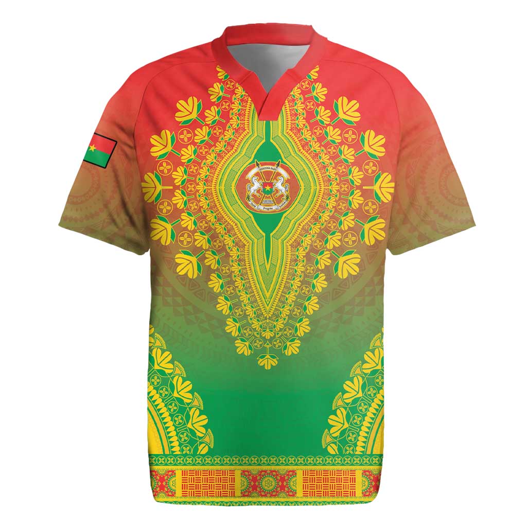 Personalized Burkina Faso African Dashiki Rugby Jersey - Wonder Print Shop