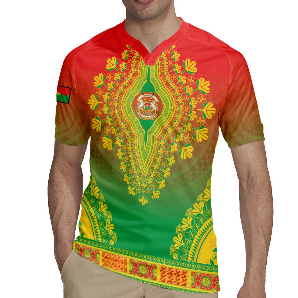 Personalized Burkina Faso African Dashiki Rugby Jersey - Wonder Print Shop