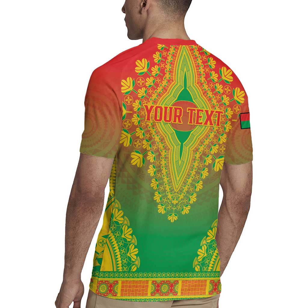 Personalized Burkina Faso African Dashiki Rugby Jersey - Wonder Print Shop