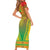 Personalized Burkina Faso African Dashiki Short Sleeve Bodycon Dress - Wonder Print Shop