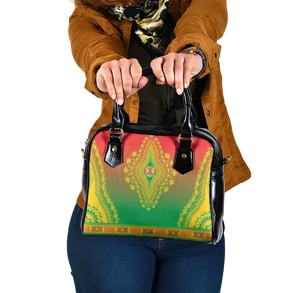 Burkina Faso African Dashiki Shoulder Handbag - Wonder Print Shop