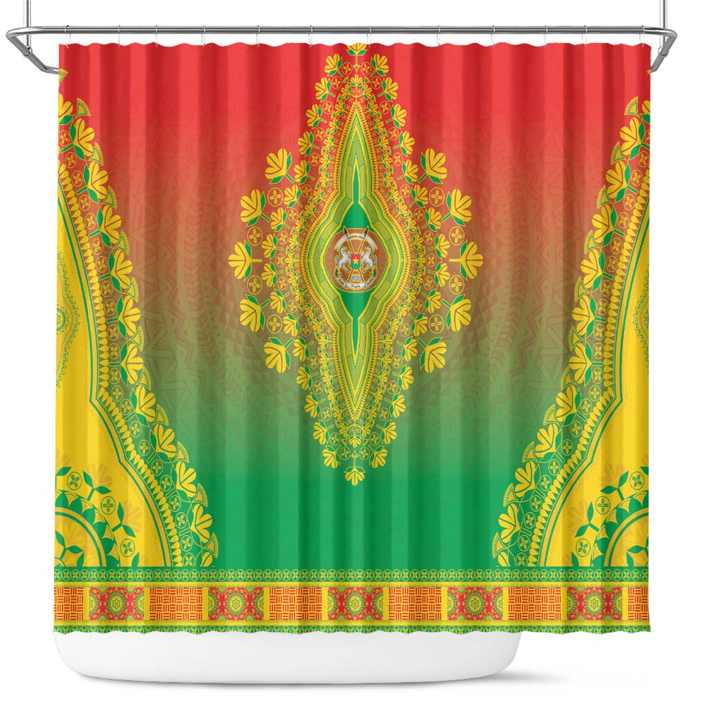 Burkina Faso African Dashiki Shower Curtain - Wonder Print Shop